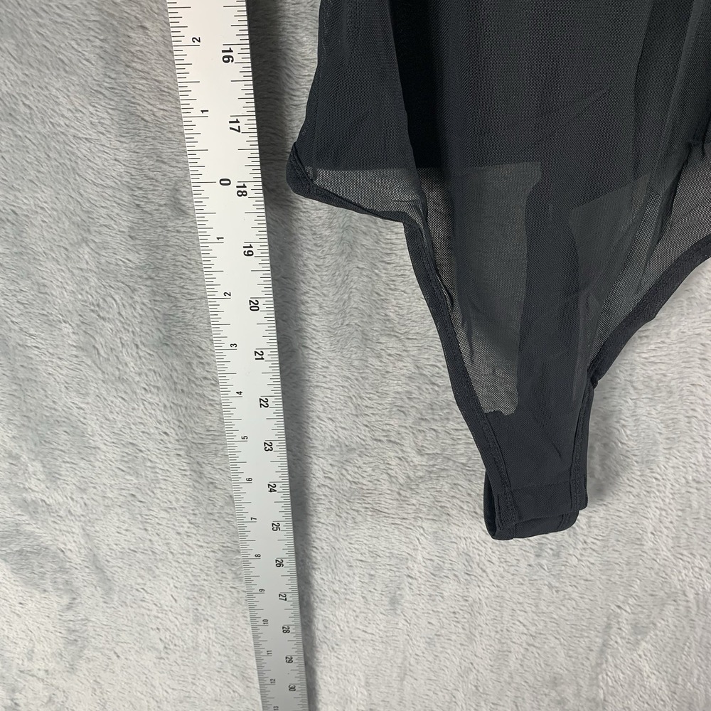 Steve‎ Madden Women's Bodysuit Lingerie M Black Sheer Mesh Thong Sexy Witchy NWT - Picture 8 of 10